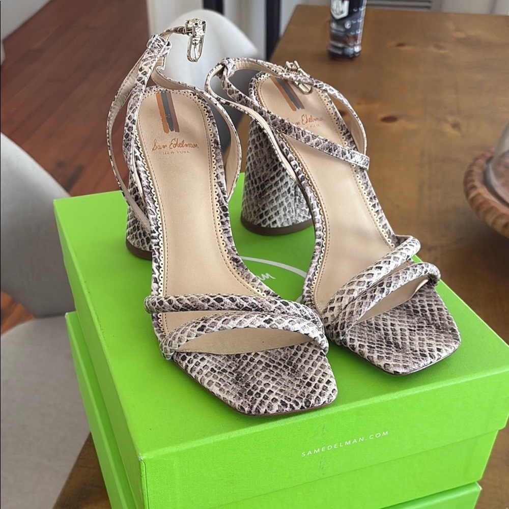 Sam Edelman Gray Stiletto Heels